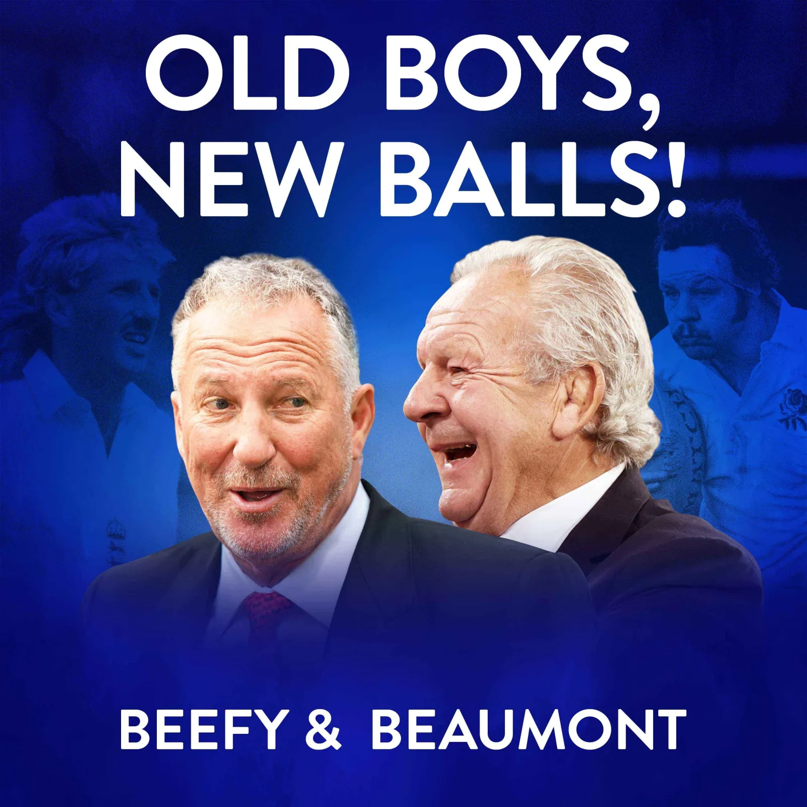 Sir Ian Botham and Sir Bill Beaumont artwork
